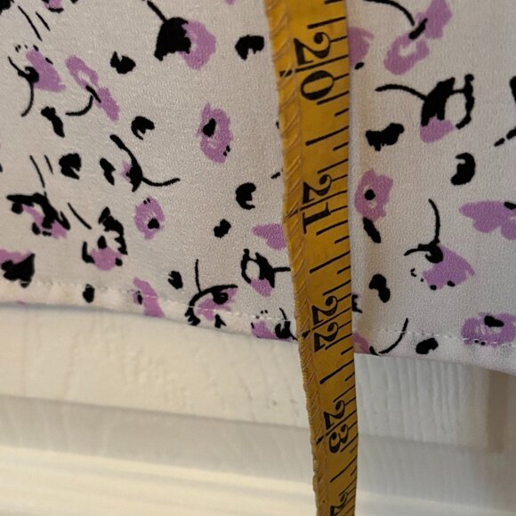 Halogen Women's Soft purple pastel Print Cap Sleeve Shell - Picture 8 of 11